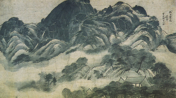 국보 제216호 정선 '인왕제색도'. 사진=문화재청]