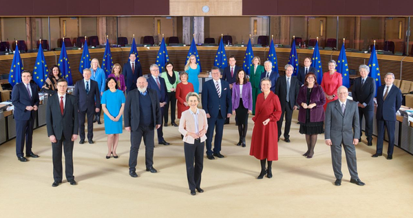 유럽연합 집행위원회(EC)가 7월 14일 탄소중립을 위한 정책 패키지 'Fit for 55'를 발표했다. 사진은 EC 홈페이지의 EC 집행위원들의 모습. 사진=EC 홈페이지