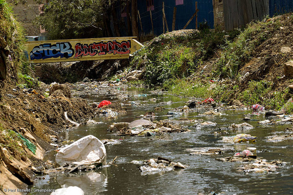 케냐는 2020년 6월부터 보호구역에서 일회용 플라스틱 사용을 금지시켰다. 사진=그린피스