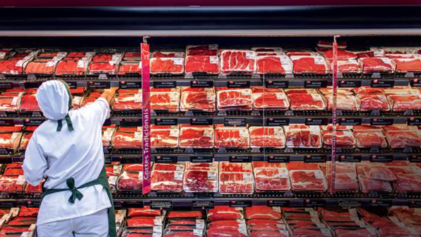 미국의 한 대형마트에서 브라질산 쇠고기를 판매하고 있다. 사진=연합뉴스