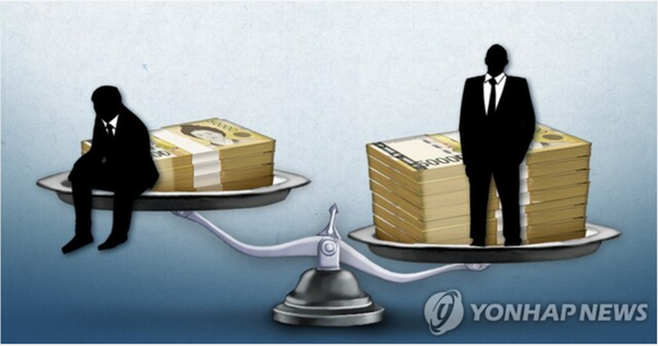 근로소득자들 사이의 임금격차가 다시 확대되고 있다. 그래픽=연합뉴스