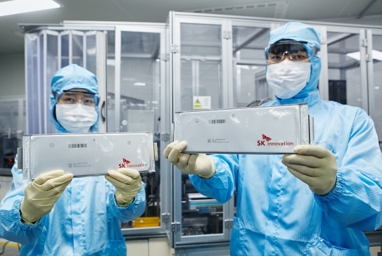 SK이노베이션의 배터리 셀. 사진=SK이노베이션