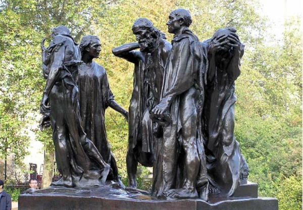 오귀스트 로댕의 조각작품 '칼레의 시민들'.