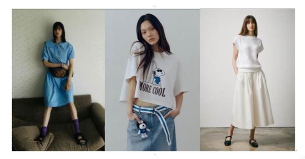 더위가 찾아오면서 냉감 소재의 반소매 의류가 인기를 끌고 있다. 왼쪽부터 스튜디오 톰보이, 보브, 델라라나. 사진=신세계인터내셔날 제공