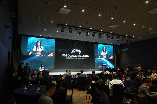 CDP코리아 한국위원회가 주최하고 한국회계학회와 성현회계법인이 공동 주관한 ESG 글로벌 스탠다드 컨퍼런스가 열렸다. 사진=성현회계법인 제공