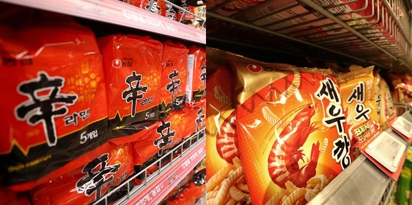 대표적인 국민식품 신라면과 새우깡이 7월1일부터 각각 50원과 100원씩 가격이 낮아진다. 사진=연합뉴스