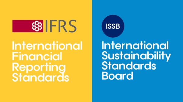 국제회계기준재단(IFRS)와 산하 국제지속가능성기준위원회(ISSB) 로고