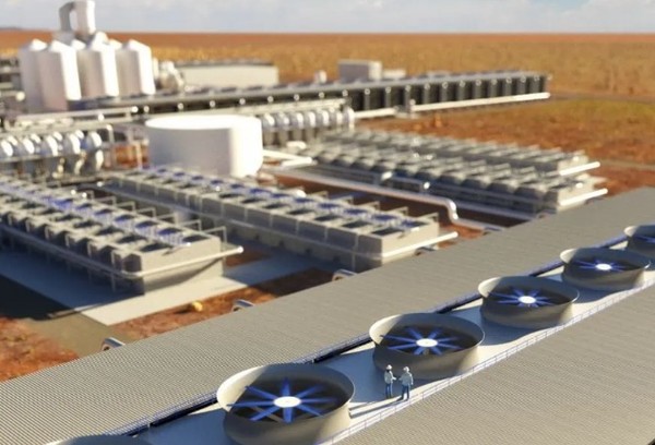 캐나다 기업 카본 엔지니어링의 대기 중 탄소포집 시설. 사진=코퍼릿나이츠 캡쳐