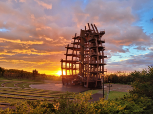 강원세계산림EXPO2023 행사장에 마련된 솔발울 전망대.