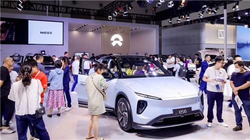 中 전기차 스타트업 웨이라이의 매장. 사진=연합뉴스(바이두 캡처)