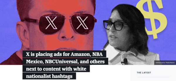 Media Matters For America(MMFA)가 홈페이지에 올린 게시물의 일부(사진=MMFA)