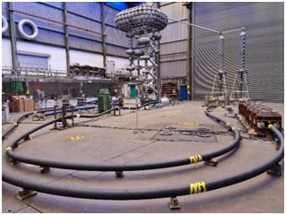 일진전기의 320kV HVDC(초고압직류송전) 시스템 장기신뢰성(PQ) 테스트 전경. 사진=일진전기 제공