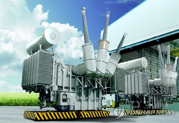 HD현대일렉트릭의 전력 변압기. 사진=연합뉴스(HD현대일렉트릭 제공)