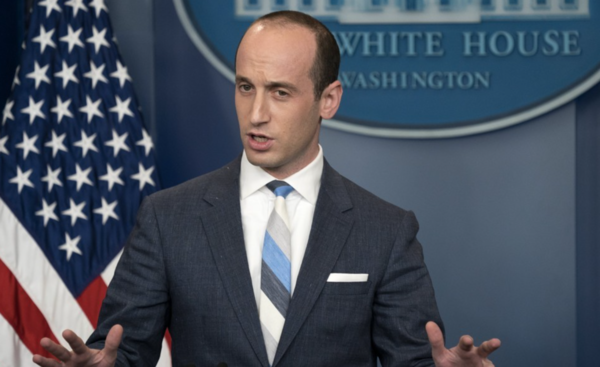 트럼프 정부 당시 선임고문이었던 스티븐 밀러. 제공=EPA연합