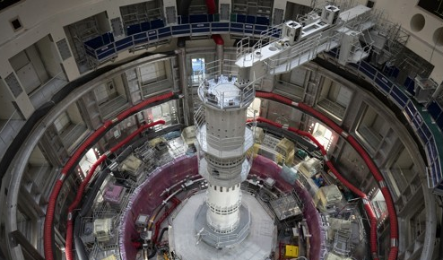 2021년 9월 9일 촬영한 ITER 토카막. AP=연합