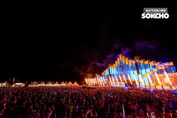 워터밤 속초 2023 현장 모습. 사진=한화호텔앤드리조트