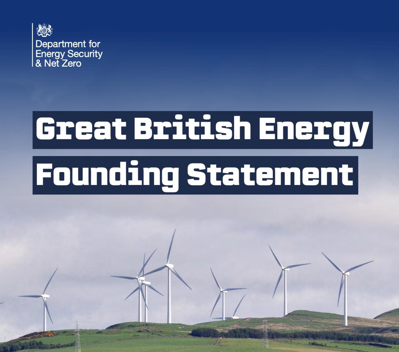 영국 정부가 지난 25일 발표한 그레이트 브리티쉬 에너지 창립 선언문의 표지. 사진=영국 정부 공식 홈페이지