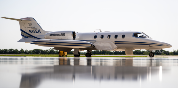 EDF가 항공 모니터링에 활용한 메탄에어 제트기.  사진=EDF