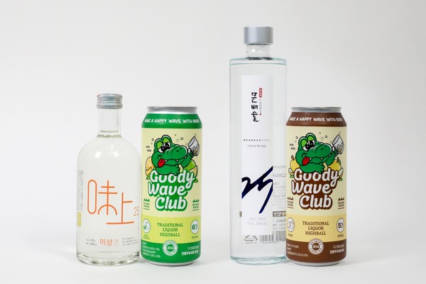 구디웨이브클럽 전통주 하이볼. 사진=농심