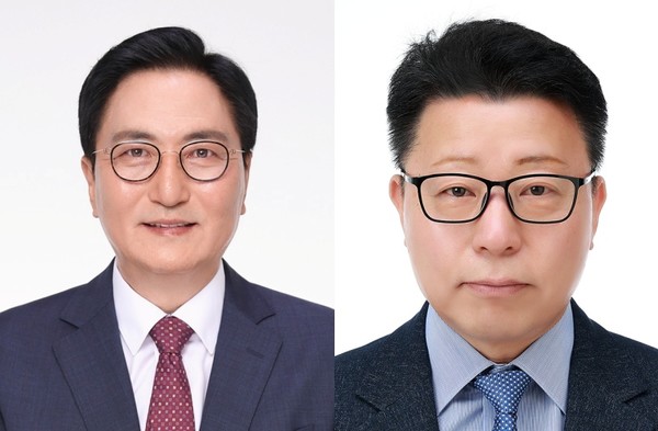 DL이앤씨 박상신 신임 대표(왼쪽)와 DL건설 강윤호 신임 대표. 사진=DL이앤씨
