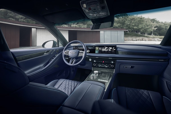 제네시스 G80 전동화 부분변경 모델 내장 인테리어. 사진=제네시스