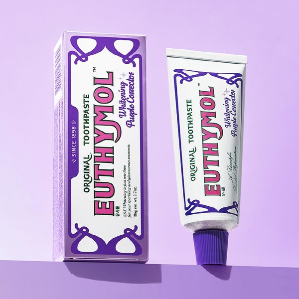 유시몰 화이트닝 퍼플코렉터 치약.  사진=LG생활건강