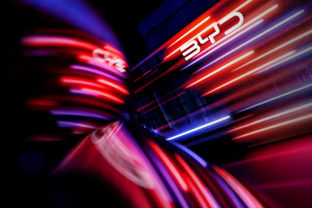 중국 자동차 업체 BYD의 로고. 로이터=연합