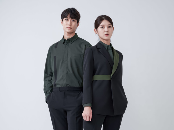 15일 새롭게 선보인 한화그룹 유통·서비스 부문 통합 유니폼.  사진=한화호텔앤드리조트