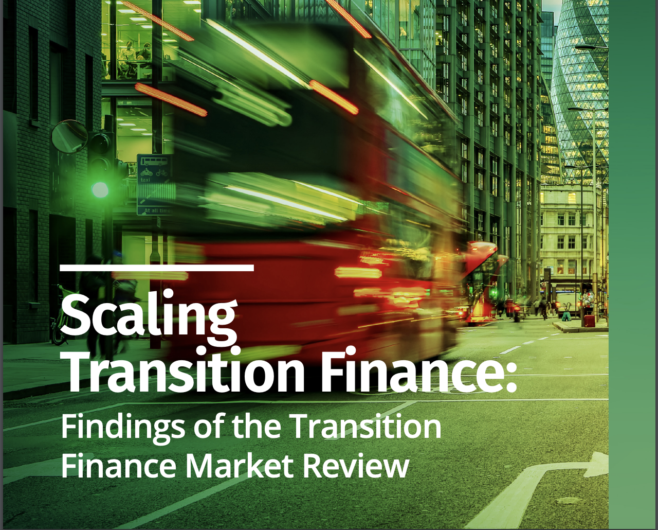 TFMR이 지난 17일 발간한 ‘전환 금융 시장 검토' 보고서 표지. 사진=TFMR