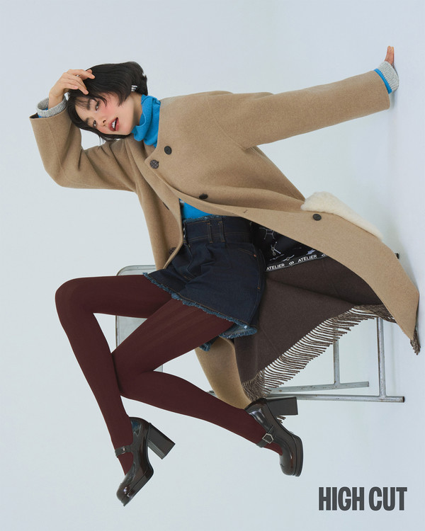 럭키슈에뜨,  배우 나나와 함께한 24FW 아우터 컬렉션 화보.  사진=럭키슈에뜨