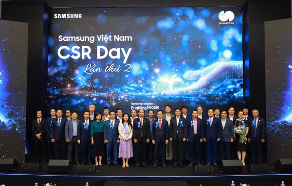 삼성전자는 8일(현지시간) 하노이 연구개발(R&D)센터에서 '제2회 삼성 CSR의 날' 행사를 가졌다. 사진=삼성전자