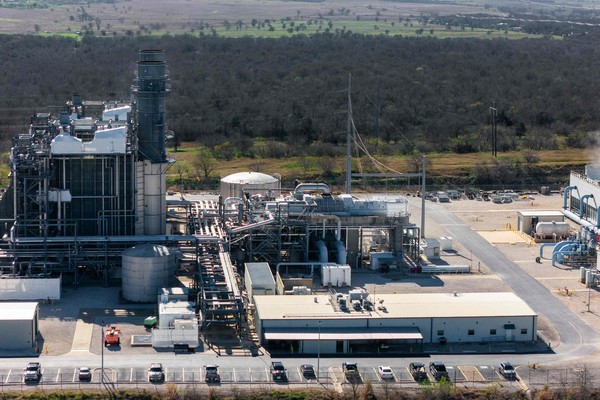 미국 텍사스주 시더 크릭에 위치한 바스트롭 에너지 센터 발전소의 조감도. AFP=게티=연합