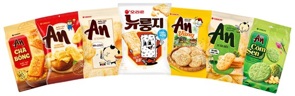오리온 뉴룽지와 안(An) 제품. 사진=오리온
