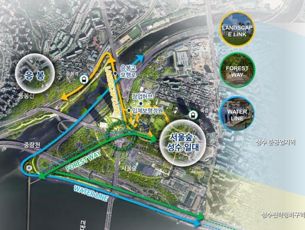 서울숲 일대 개발계획.  사진=성동구