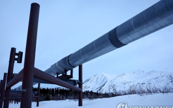 알래스카를 남북으로 잇는 1천300km에 달하는 가스관. AFP=연합뉴스