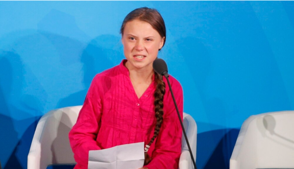 ​​2019년 유엔 기후행동 정상회의에서 발언하는 그레타 툰베리。 AP=연합뉴스