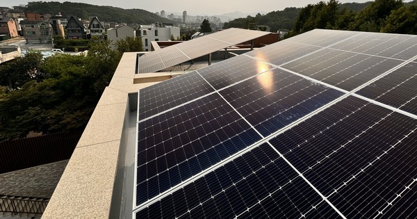 엔라이튼이 시공한 주택용 자가소비형 태양광발전소 전경.   사진=엔라이튼