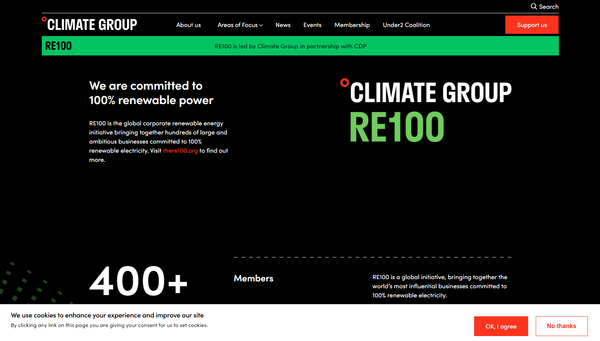 사진=RE100 홈페이지 캡쳐