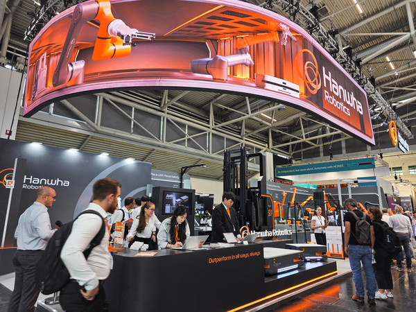 한화로보틱스 전시 부스. 사진=한화로보틱스