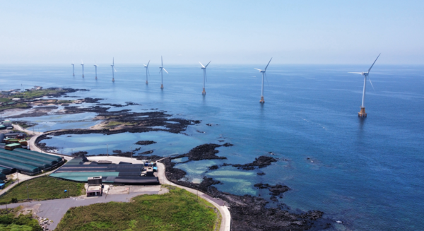 제주도의 탐라해상풍력발전 단지. 사진=연합뉴스