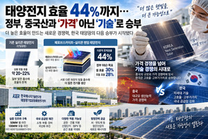 태양전지 효율 44%까지…정부, 중국산과 '가격' 아닌 '기술'로 승부